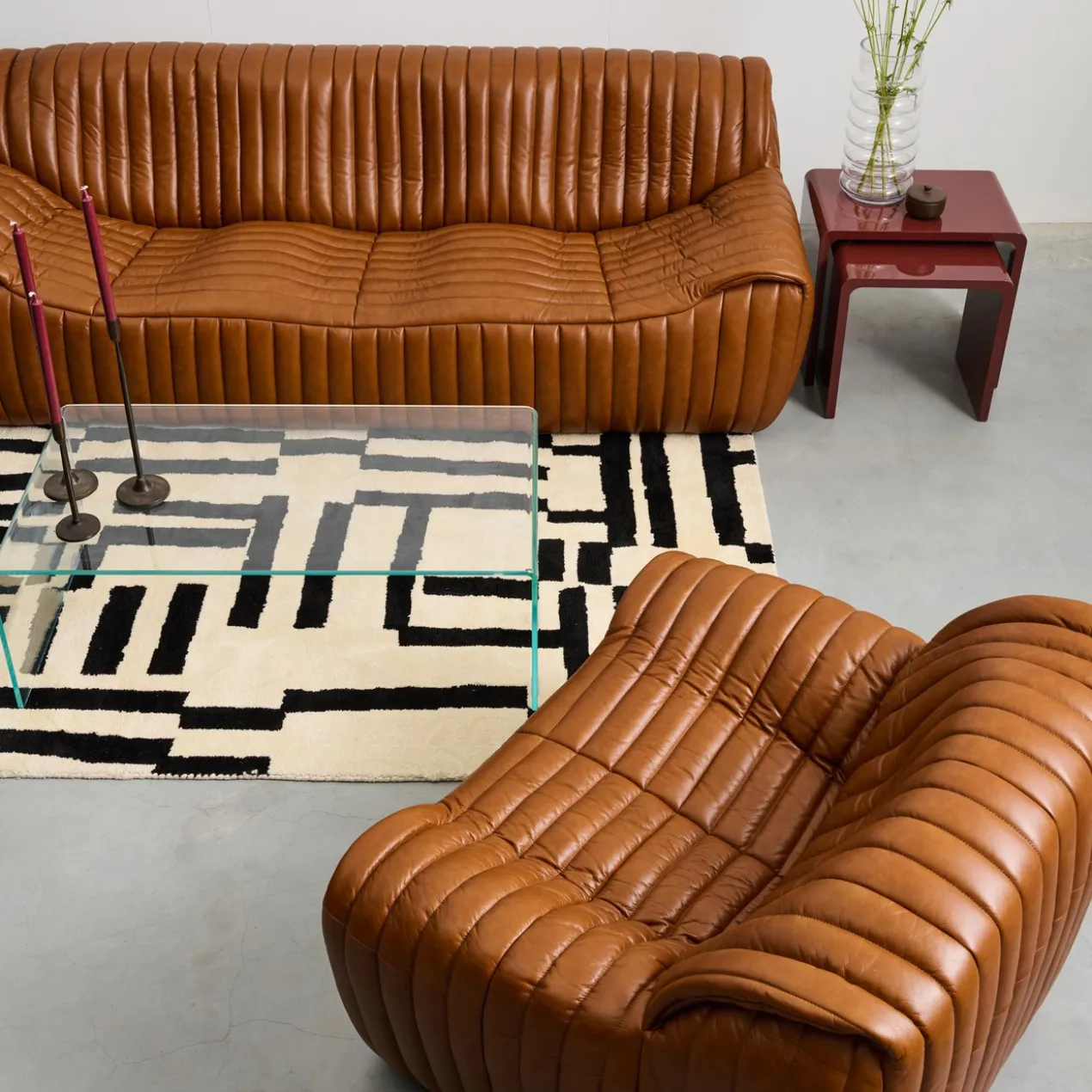 Fauteuil Miles camel