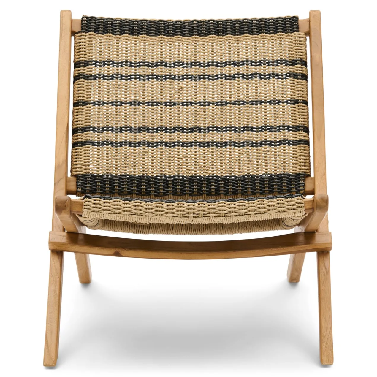 Fauteuil opvouwbaar Stephan natural teak/black