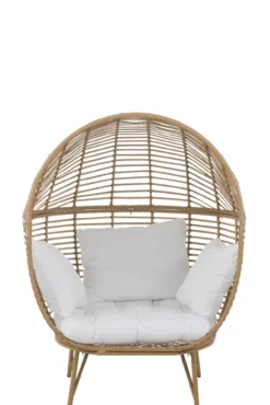 Fauteuil Ovaal staal naturel