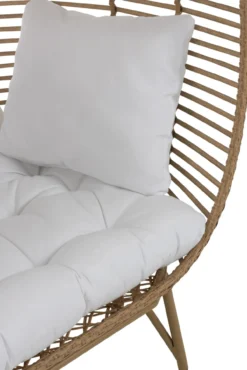 Fauteuil Ovaal staal naturel