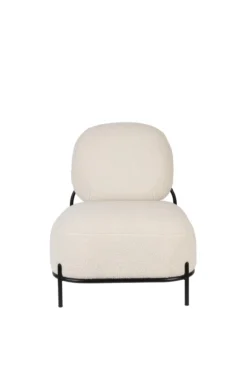Fauteuil Polly teddy wit