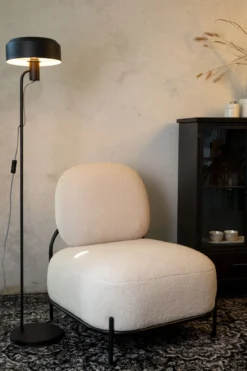 Fauteuil Polly teddy wit