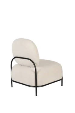 Fauteuil Polly teddy wit