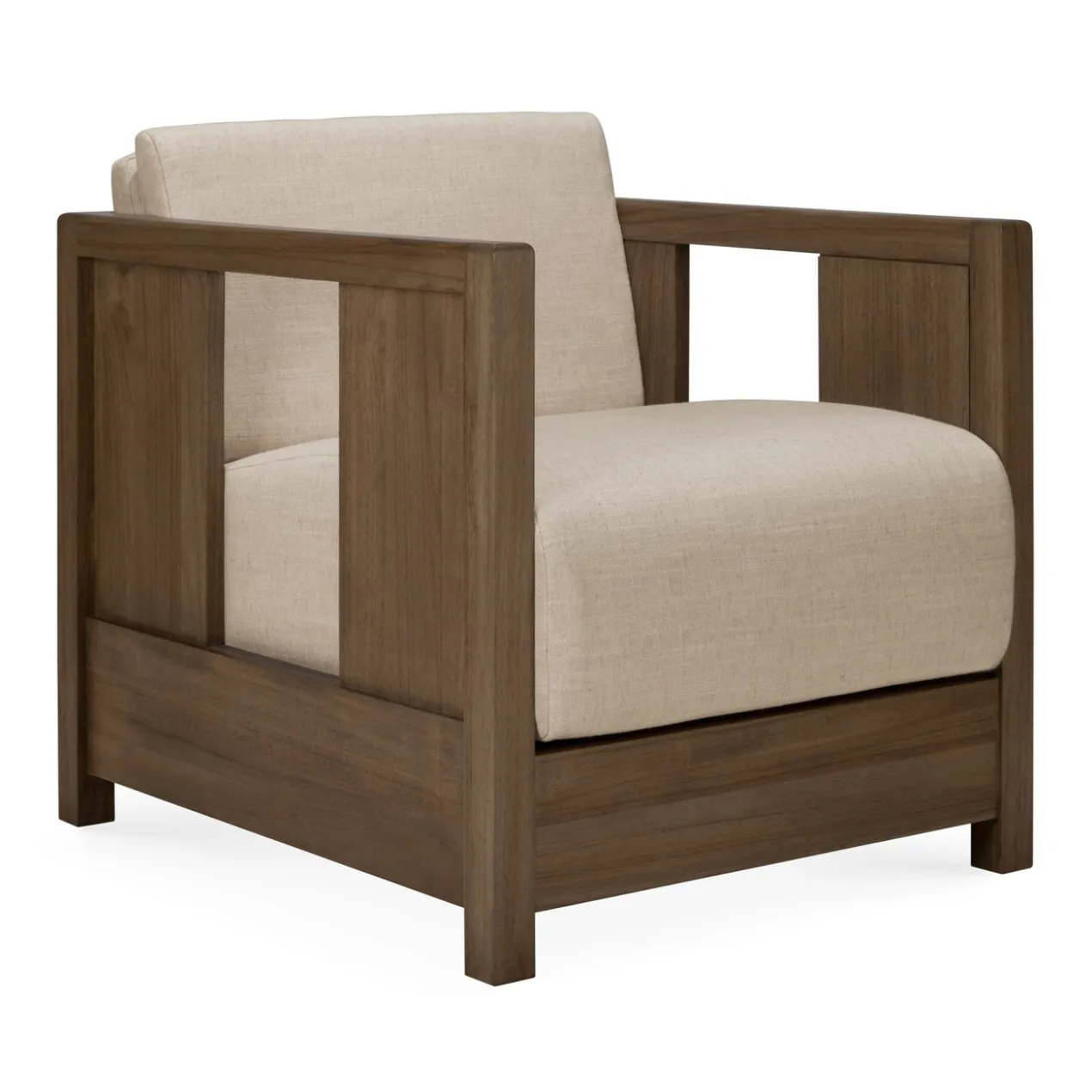 Fauteuil Roan teak wild brown flax