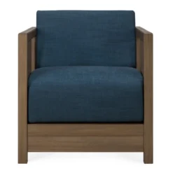 Fauteuil Roan teak wild brown ink