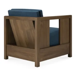 Fauteuil Roan teak wild brown ink