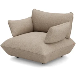 Fauteuil Sumo loveseat boucle recycled brown melange