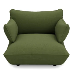 Fauteuil Sumo loveseat boucle recycled leaf green