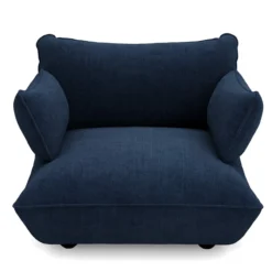 Fauteuil Sumo loveseat cord recycled deep blue