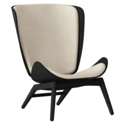 Fauteuil The Reader zwart houten white sands
