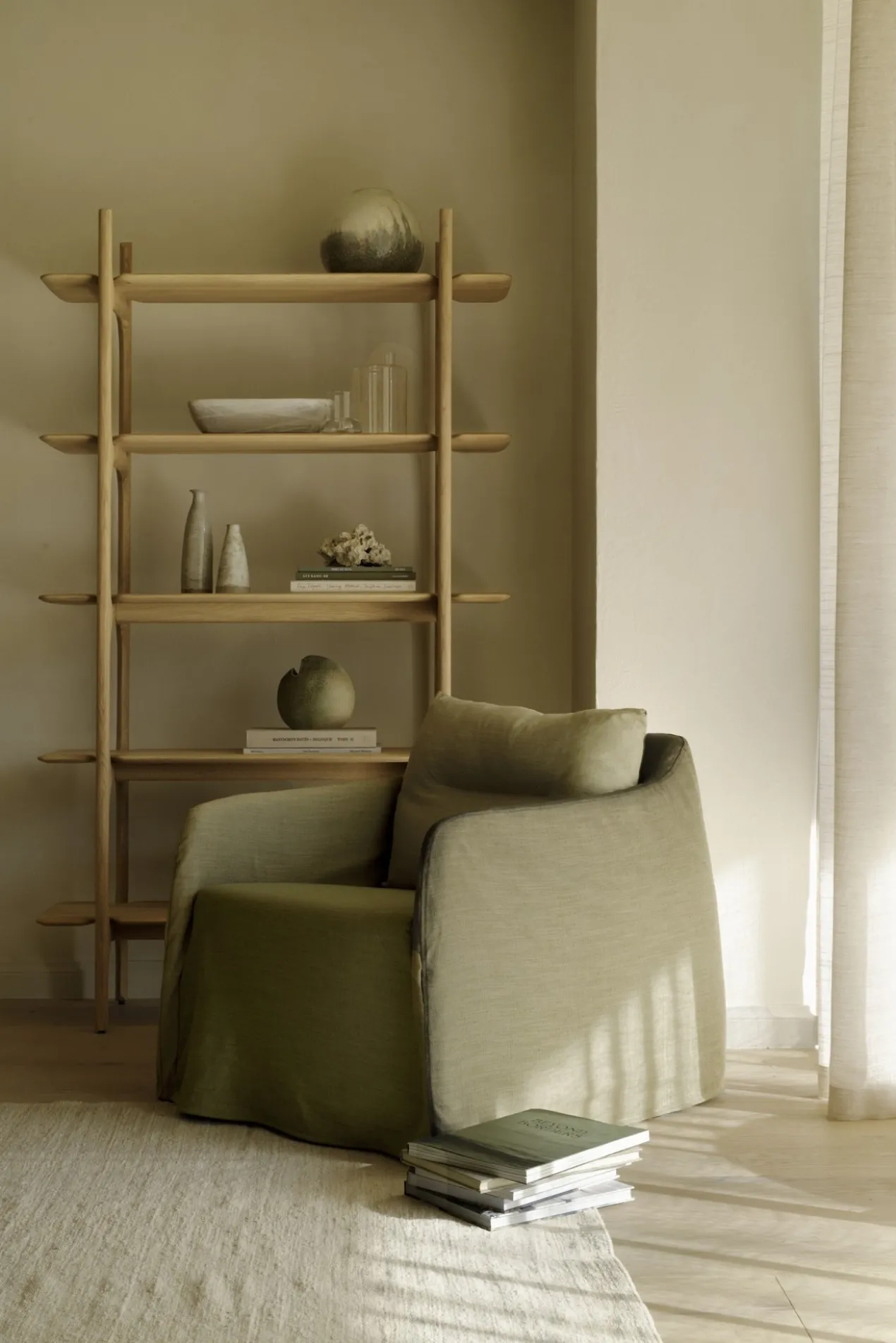 Fauteuil Weave 80 groen