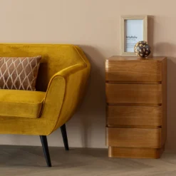 Fejo ladekast 4 lades mdf bruin [fsc]