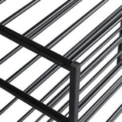 Ferro schoenenrek stapel van 3 metaal zwart