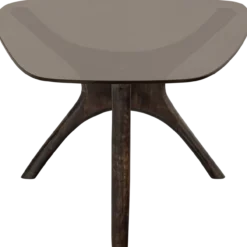 Flash salontafel mangohout/glas walnoot