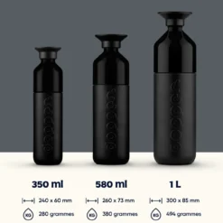Fles Dopper Insulated 350 ml blazing black