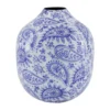Flesvaas Paisley Blauw #1