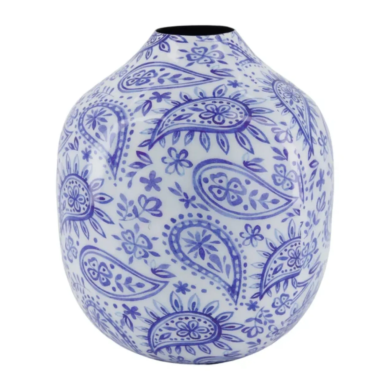 Flesvaas Paisley Blauw #2