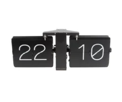 Flip clock No Case black, matt black stand