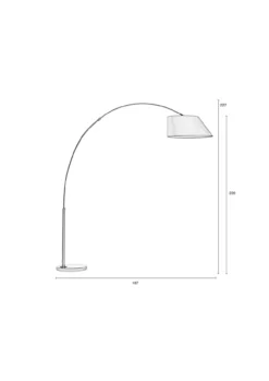 Floor lamp arc black