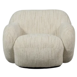 Folke fauteuil chenille naturel melange