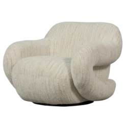 Folke fauteuil chenille naturel melange