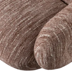 Folke fauteuil chenille oudroze melange