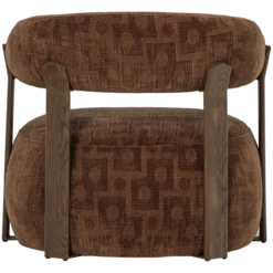Foon fauteuil 3d structuurstof bruin [fsc]
