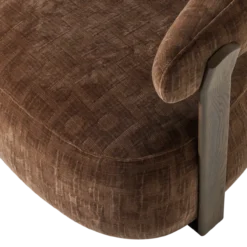 Foon fauteuil 3d structuurstof bruin [fsc]