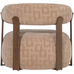 Foon fauteuil 3d structuurstof zand [fsc]