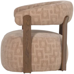 Foon fauteuil 3d structuurstof zand [fsc]