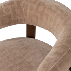 Foon fauteuil 3d structuurstof zand [fsc]