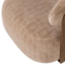 Foon fauteuil 3d structuurstof zand [fsc]