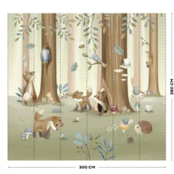 Fotobehang Forest Friends