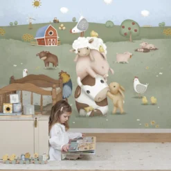 Fotobehang Little Farm