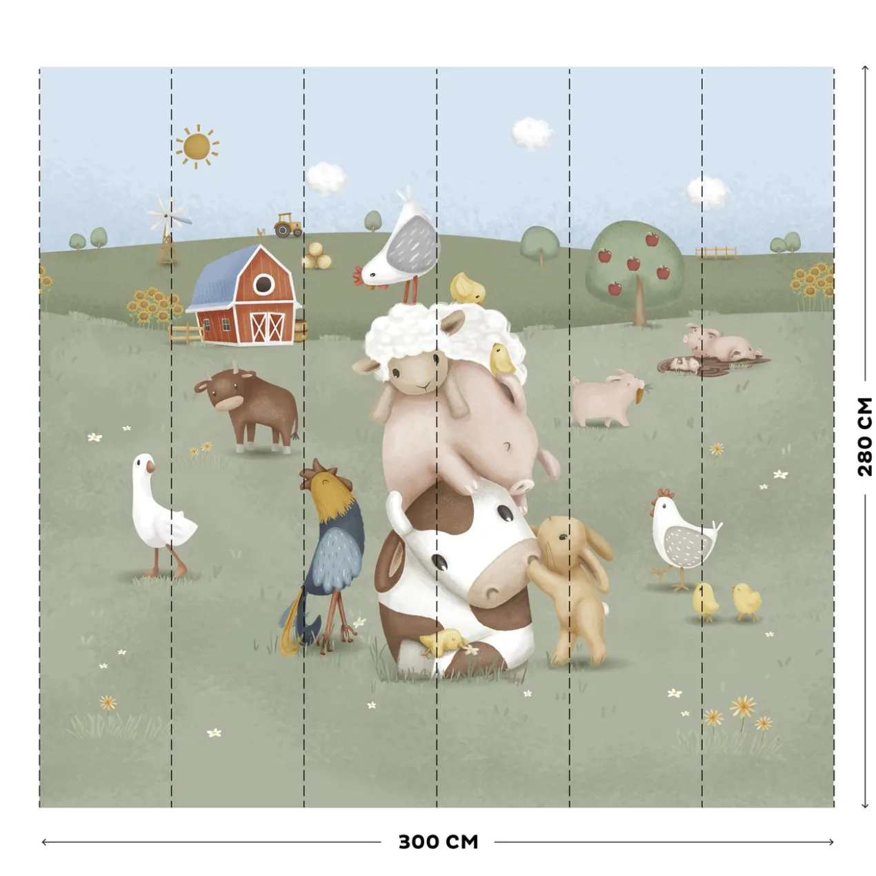 Fotobehang Little Farm
