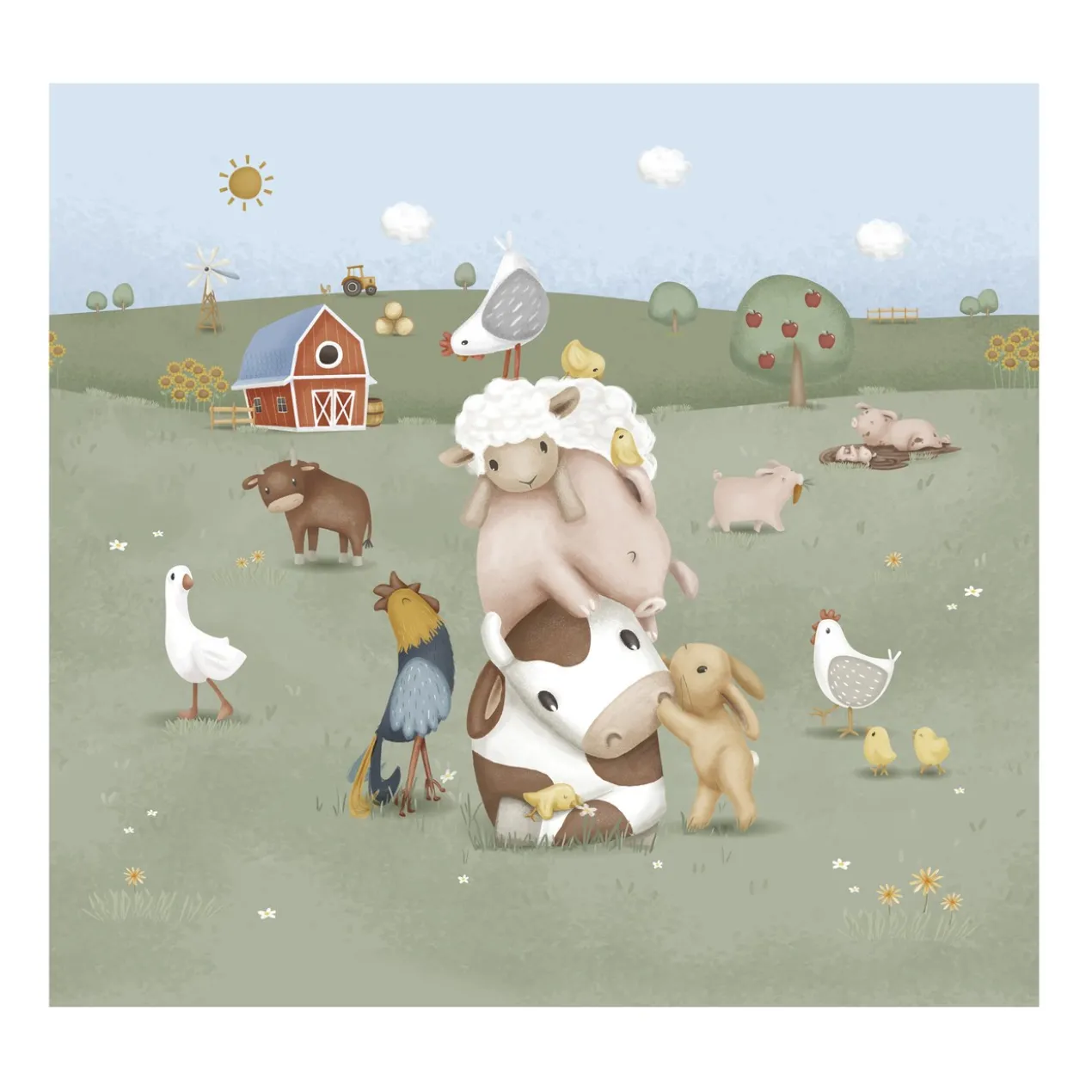 Fotobehang Little Farm