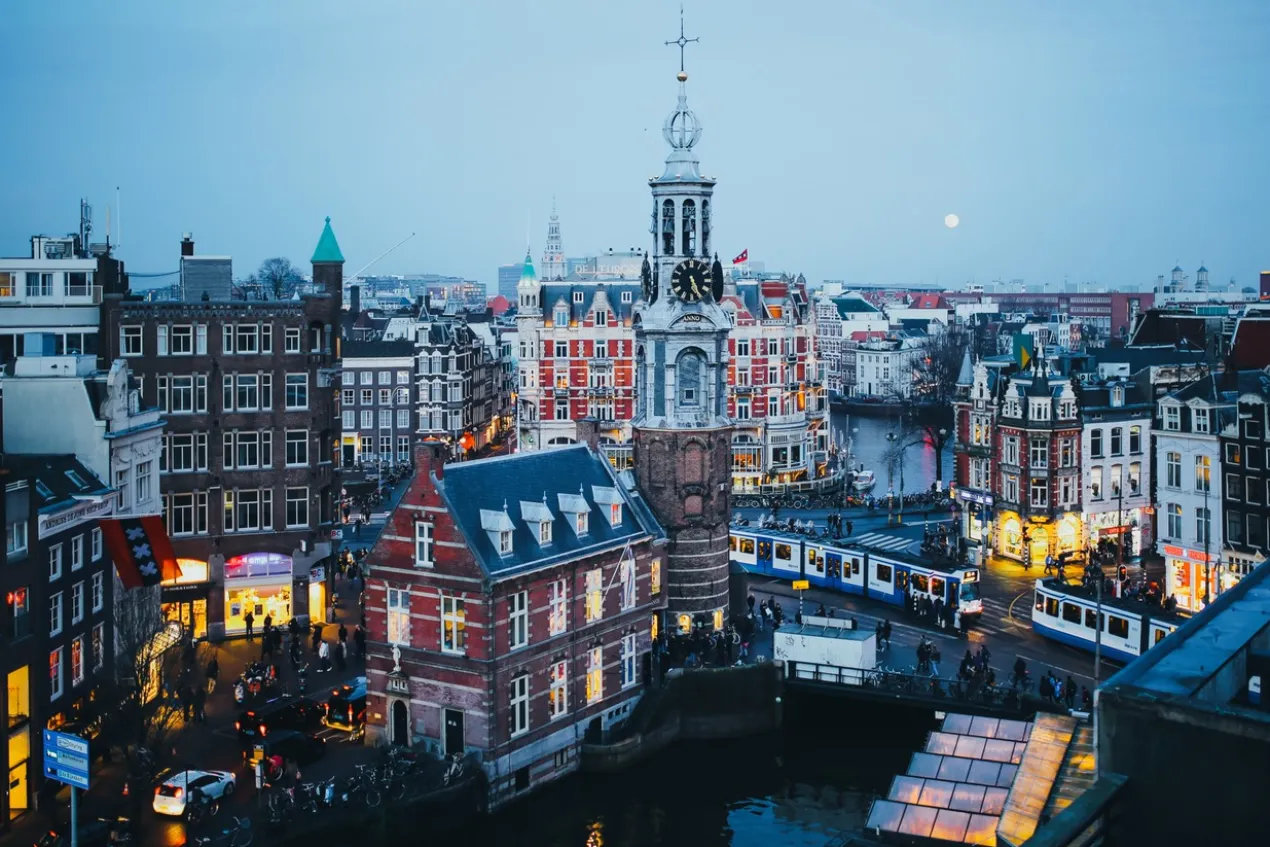 Foto op plexiglas Amsterdam De Munt 148 x 98 cm