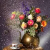 Foto op plexiglas Magic Tea Time 74 x 74 cm