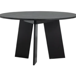 Fries eettafel o129 cm eiken blacknight [fsc]