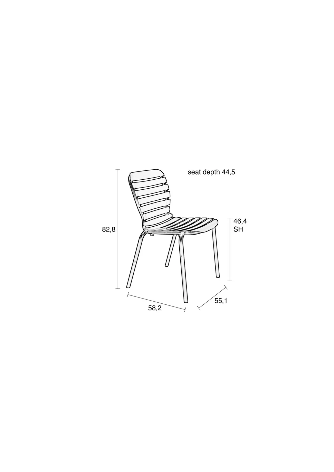 Garden chair vondel green