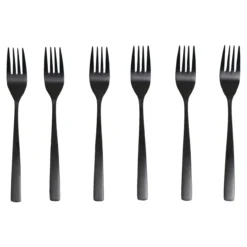 Gebaksvorkjes Noma zwart - set van 6