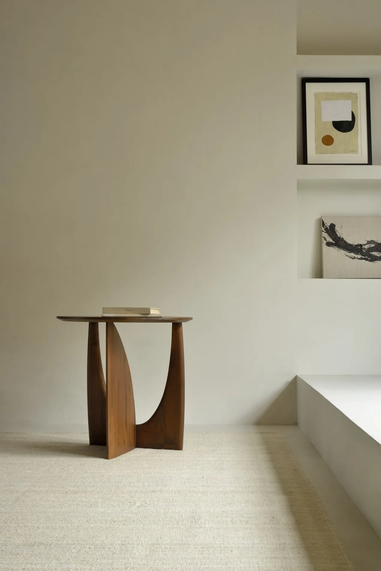 Geometric bijzettafel - eiken zwart