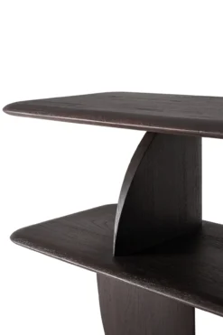 Geometric rek - teak donkerbruin