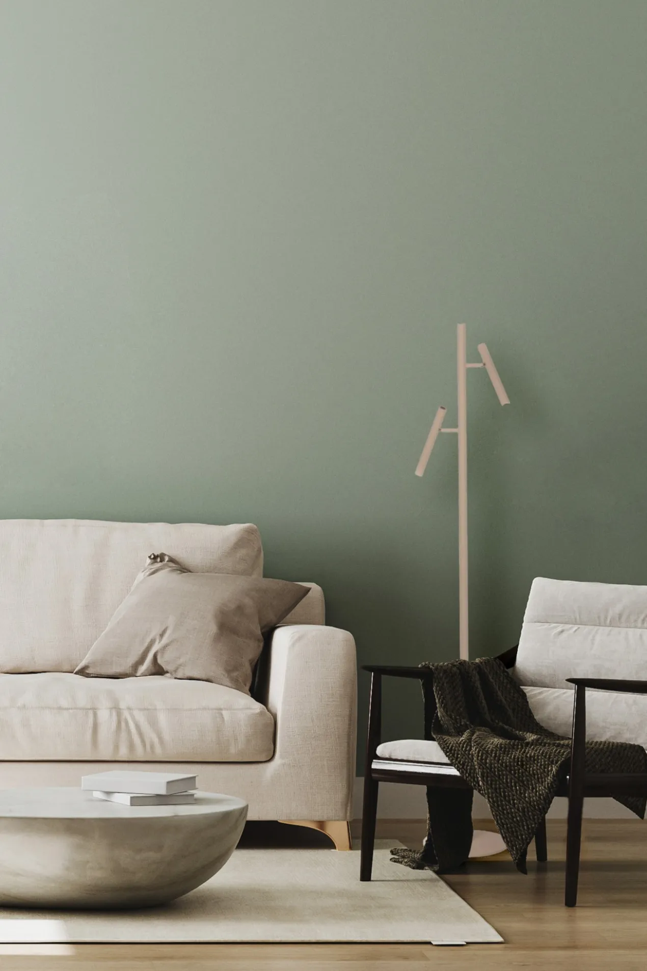 GERT VLOERLAMP 2-LICHTS CREME