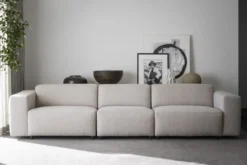 Gestoffeerde 4-zitsbank Willard Beige