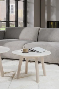 Gestoffeerde 4-zitsbank Willard Lichtbeige