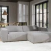 Gestoffeerde 3-zits hoekbank Willard - 234 cm Beige - links