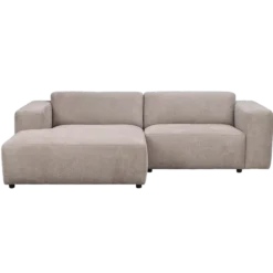 Gestoffeerde 3-zits hoekbank Willard - 234 cm Beige - links