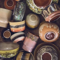 Geurkaars 70's ceramics S Tulum