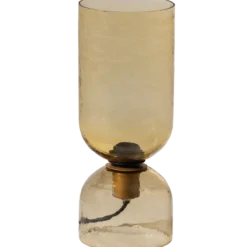 Gigi tafellamp gehamerd glas 38xo15cm naturel